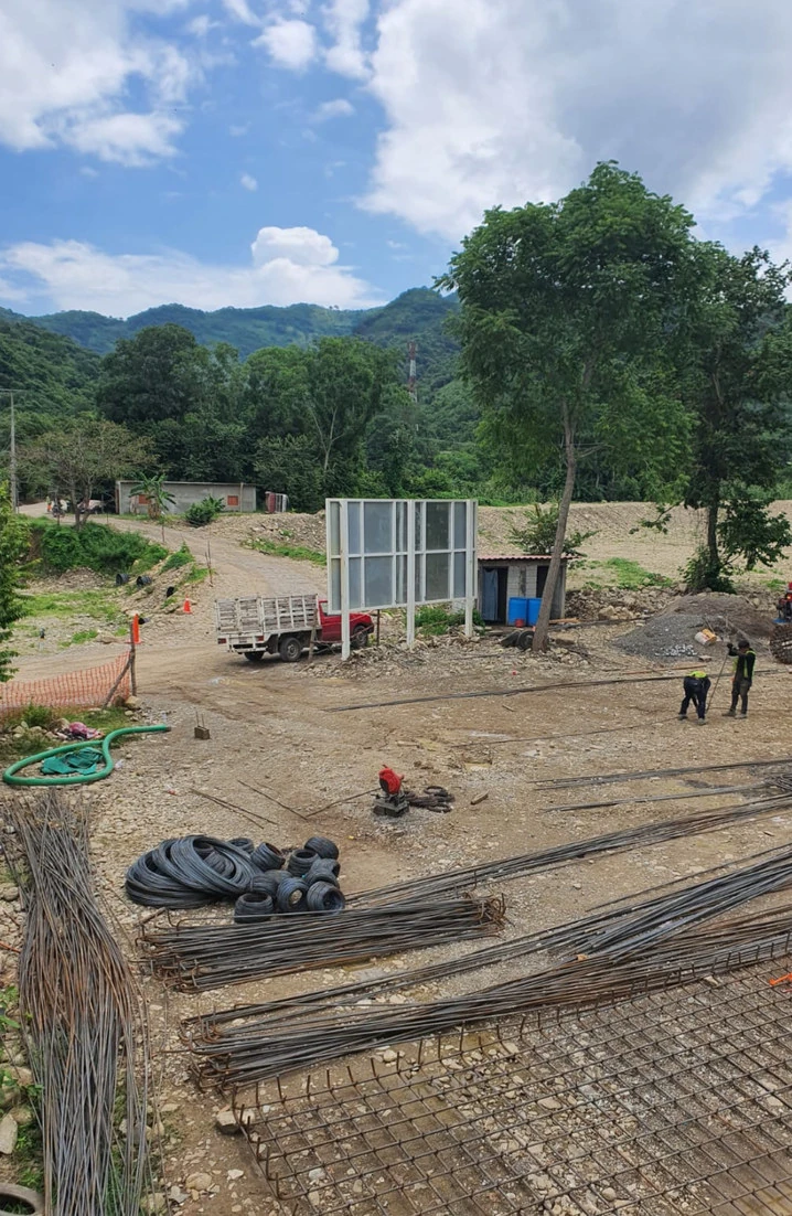 Puente San Juan · frente de cimentación